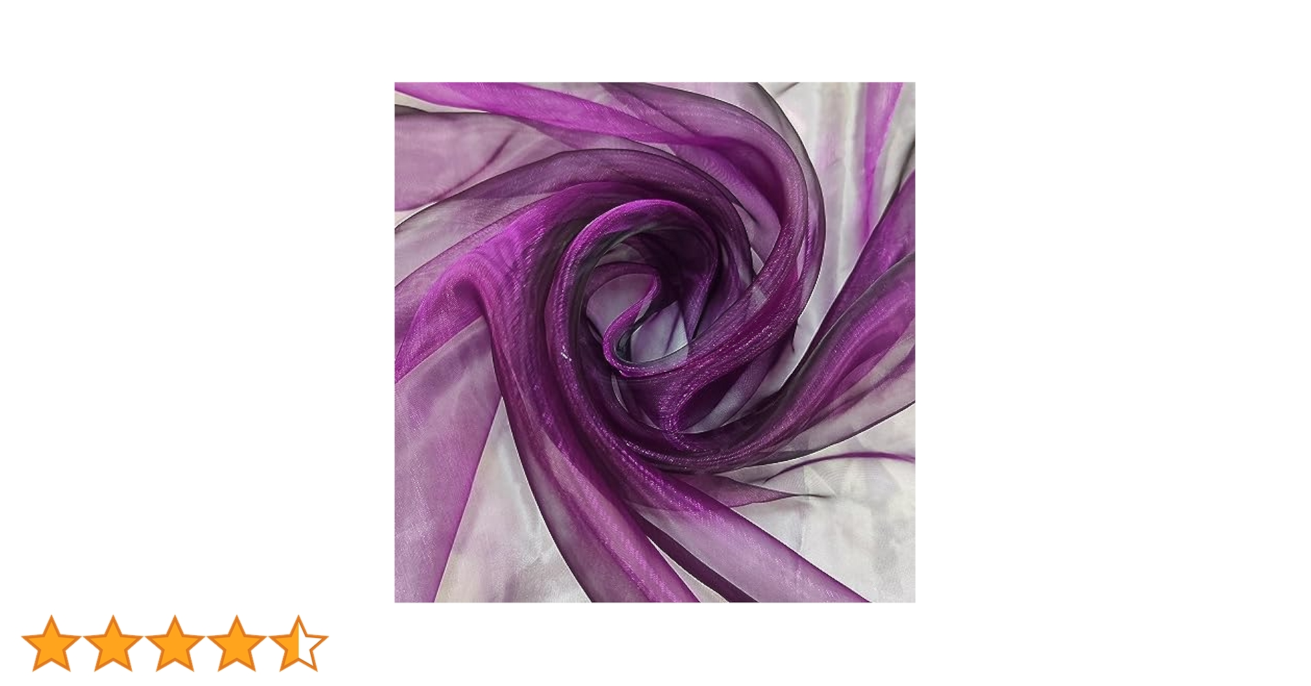Two Tone Lightweight Sheer Organza Fabric Iridescen